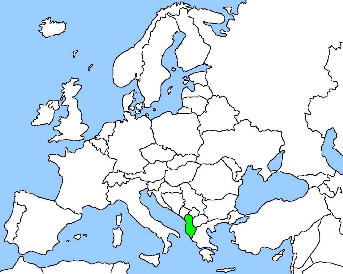 mapa de Albania mapa de localización