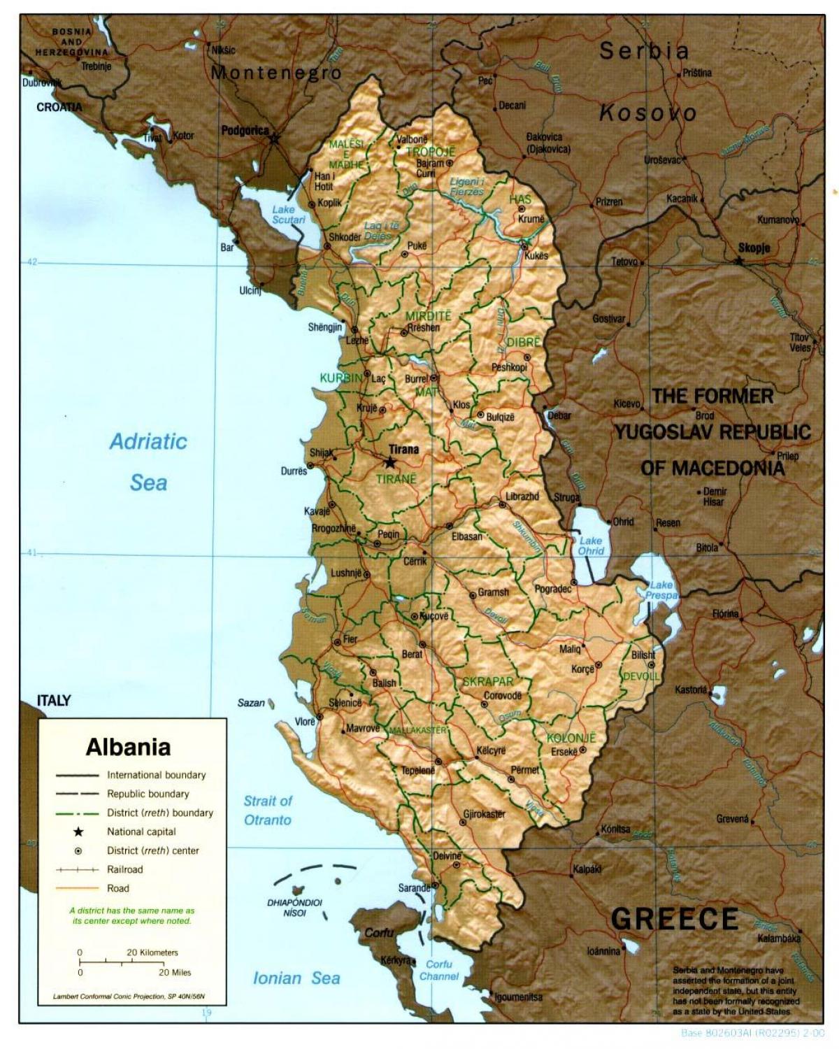 Albanian vello mapa
