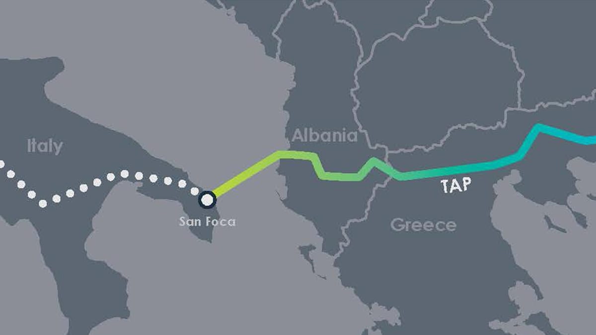 mapa de toque Albania