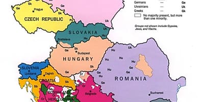 Étnica mapa de Albania