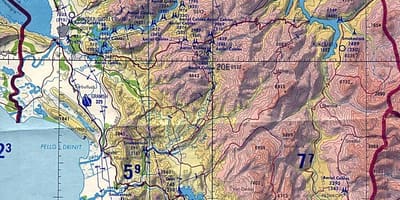 Mapa de Albania xeografía